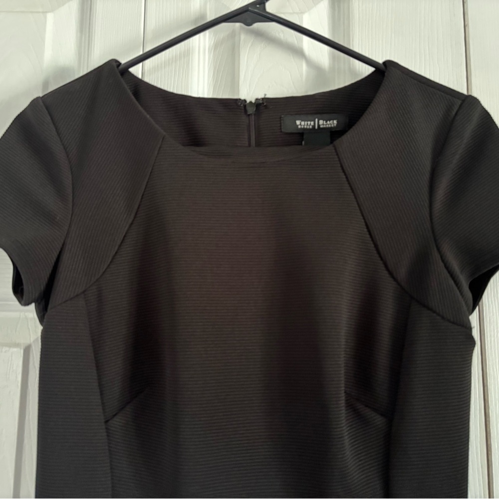 White House Black Market Black Short Sleeve Dress